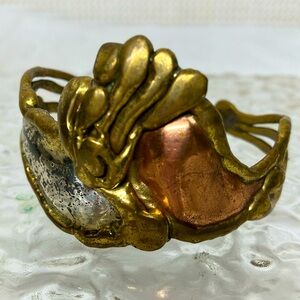 Hand forged copper cuff